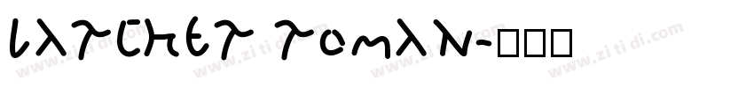 LARCHER ROMAN字体转换